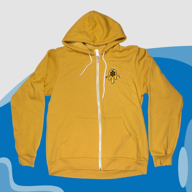 Official Slinger Apparel Store Shop Honey Girl Zip Up Sweatshirts Gold Pyroscopic