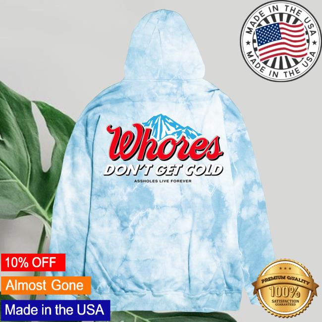Official Linda Finegold Store Shop Whores Dont Get Cold Blue Sky Tie Dye Long Sleeve Tee Shirt Lindafinegold Clothing Tie-Dye