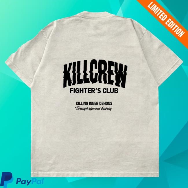 Official Kill Crew Apparel Clothing Oversized Rigorous Training Tees - Sand / Black KillCrew Shop