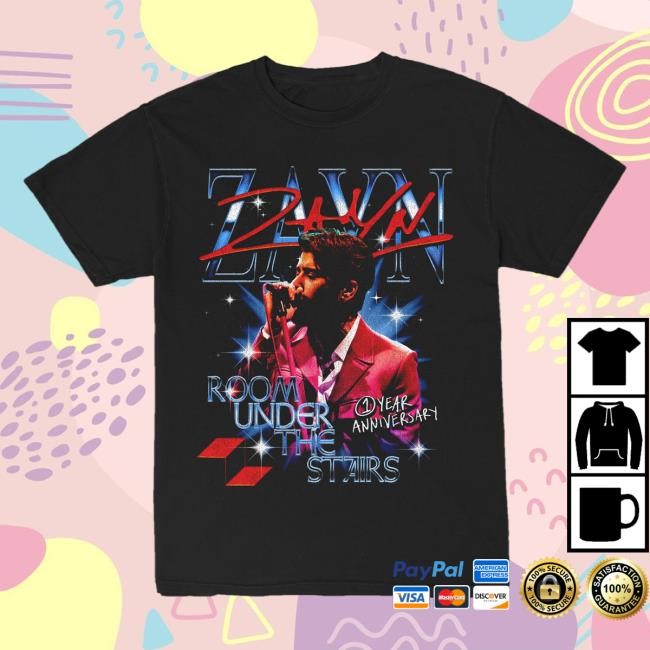 Official Zayn Merch Store Zayn Room Under The Stairs Anniversary T Shirt Inzayn