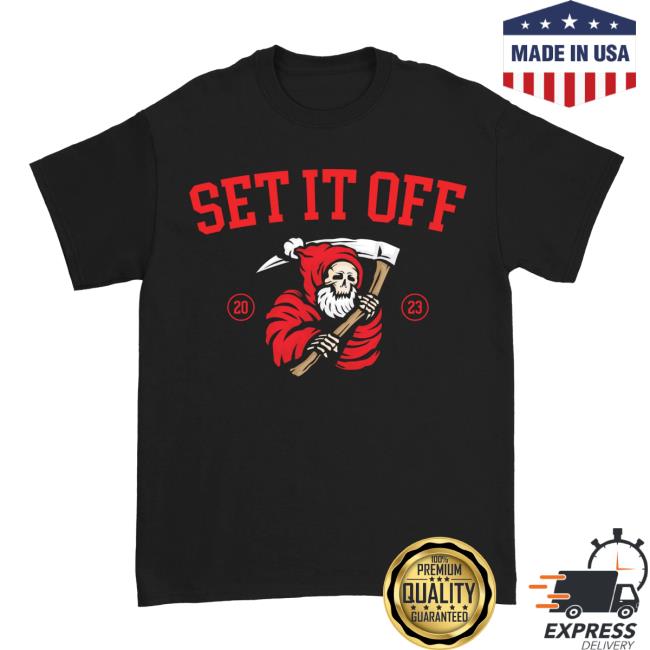 Official Set It Off Merch Shop Reaper Clause Shirt