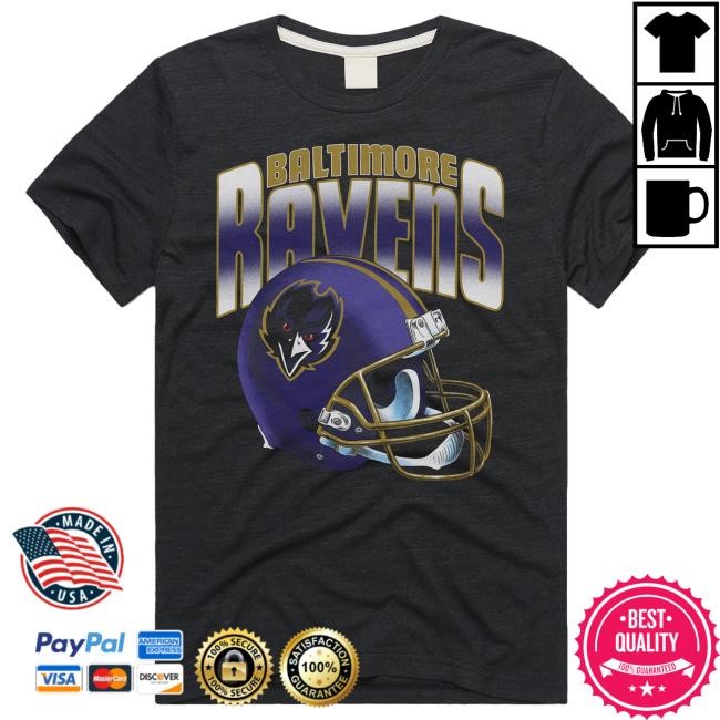 Baltimore Ravens Gradient Helmet Shirt Homage | Baltimore Ravens Official | NFL Football