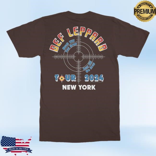 New York, NY 2024 Tour New T-Shirt - Def Leppard Official Store