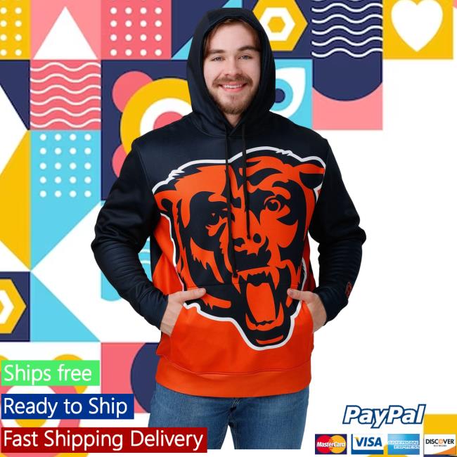 Official Foco Merch Store Shop Foco Chicago Bears Bold Logo Attractive Hoodie Foco Apparel Clothing