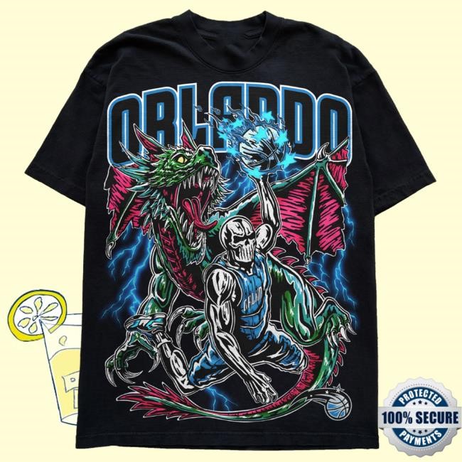 Magic Dragon Tshirt - Black | Warren Lotas Official NBA Magic Dragon Hot Shirt - Black | Warren Lotas Official NBA