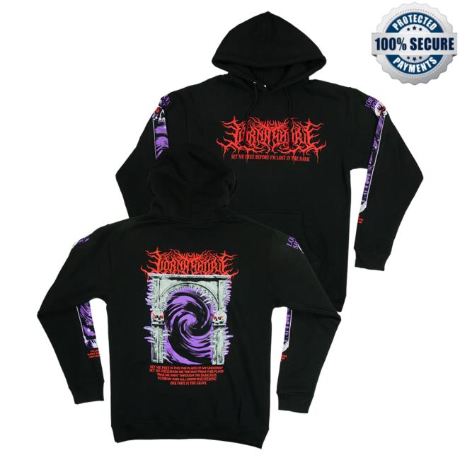 Official Lorna Shore Merch Store Lorna Shore Gate Pullover Sweatshirt Black LornaShore