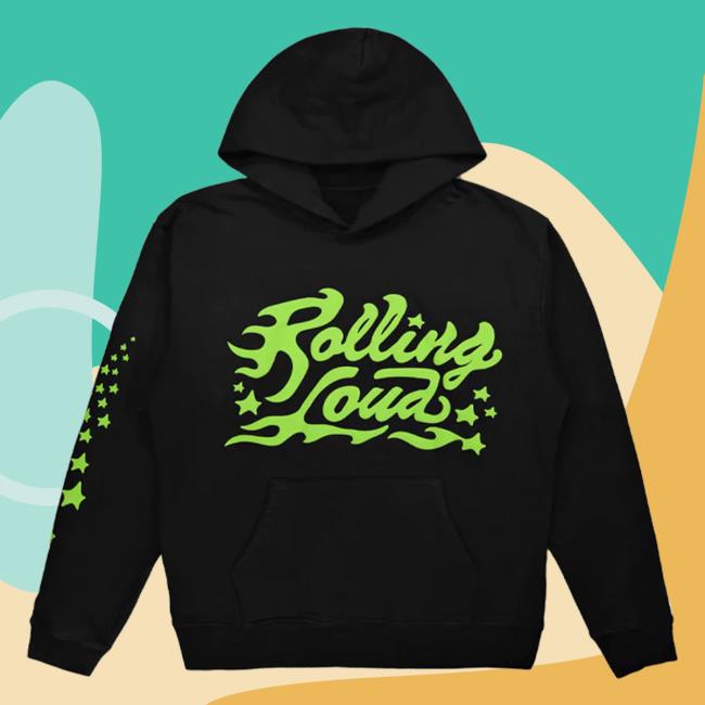 Official Rolling Loud Merch Store Rolling Loud Rl Poison Heavyweight Garment Dyed Attractive Hoodie Black Rolling Loud Apparel Clothing Shop RollingLoud