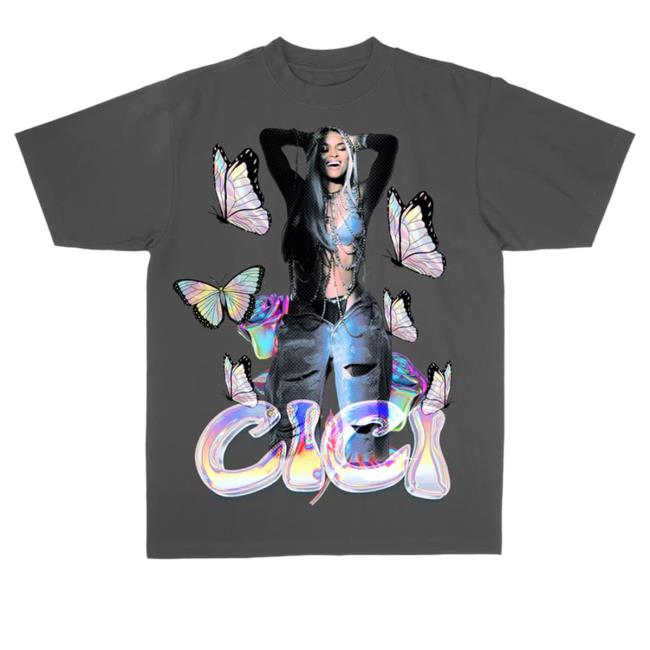 Official Ciara Merch Ciaramerch Butterfly Tee Shirt
