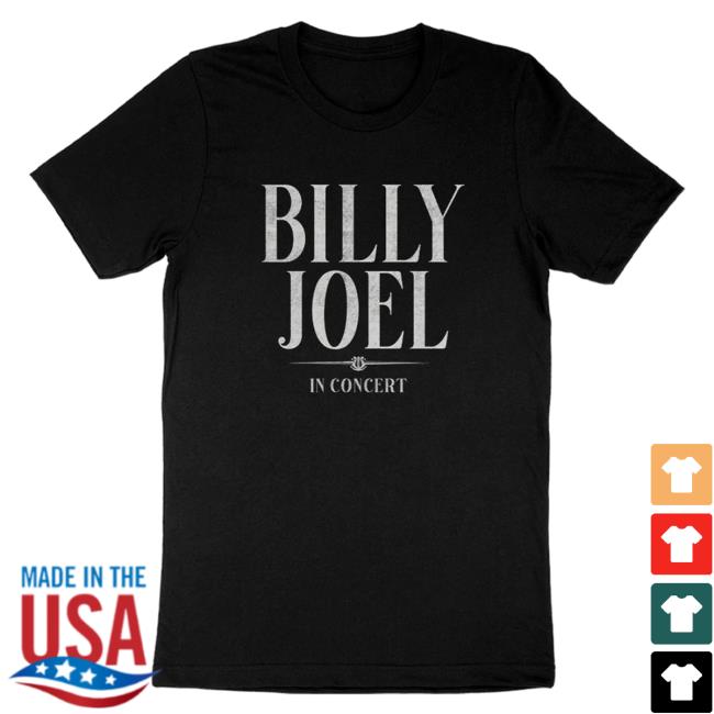 Official Billy Joel Merch Store Billy Joel "9-10-23 MSG New York Event" Black Shirt New Billy Joel Shop BillyJoel