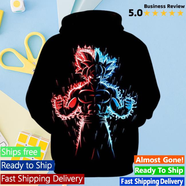 Dragon Ball God & Blue Goku Tee Shirt Official Dragon Ball God & Blue Goku Tee