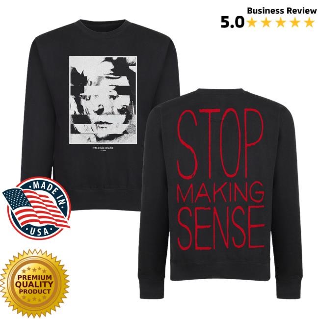 Face Collage Stop Making Sense Crew Sweatshirt Talking Heads