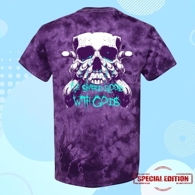 Official Any Means Necessary Clothing Tie Dye Chalice Ive Shared Blood With Gods Top Shirt Purple Crystal Tie-Dye
