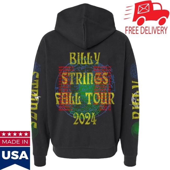 Official Billy Strings Merch Store Shop Billy Strings Flying Horse Hoodies with Dates (Brian Morgante / Flesh & Bone Design)