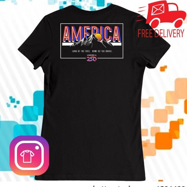 Premium Land Of The Free Home Of The Brave Women's T-Shirt America250 Tee