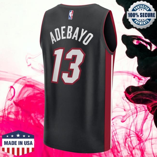 Bam Adebayo NBA Basketball Youth Icon Miami Heat Player Jersey