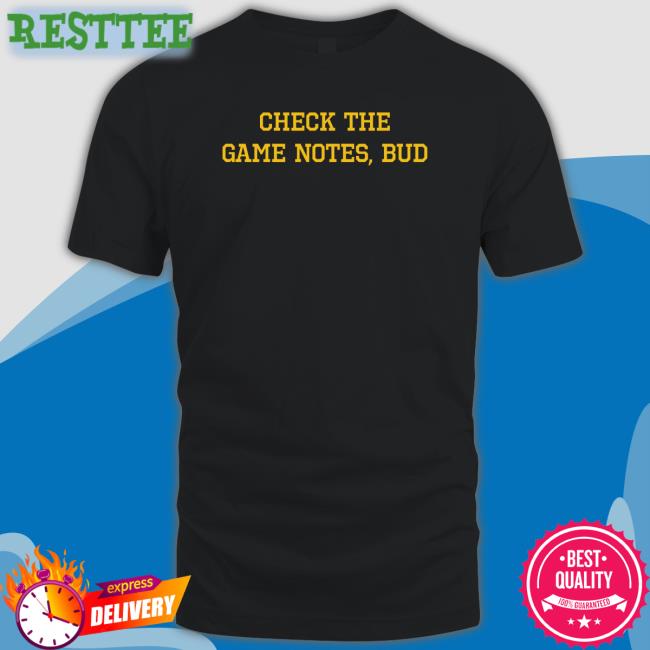 Spittin' Chiclets Check The Game Notes Bud Tank