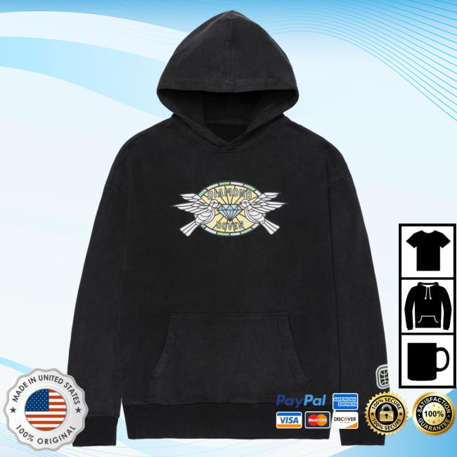 Official Overtime Tv Store OverTime Merch Diamond Doves Cathedral Hoody Overtime Tv Apparel Clothing Shop