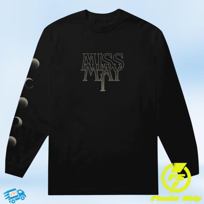 Official Merch Now Now Miss May I Carrion Black Long Sleeve Tee MerchNow Official Merch Now Now Miss May I Carrion Black Long-Sleeve MerchNow