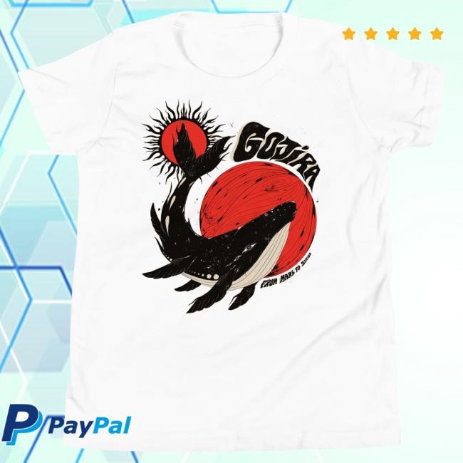 Official Gojira Merch Whale Moon Sun Youth T Shirt Official Gojira Merch Whale Moon Sun Youth Hot Shirt