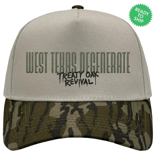 Official Treaty Oak Revival Merch Store West Texas Degenerate Mossy Oak Hat Official Treaty Oak Revival Merch Store West Texas Degenerate Mossy Oak Cap
