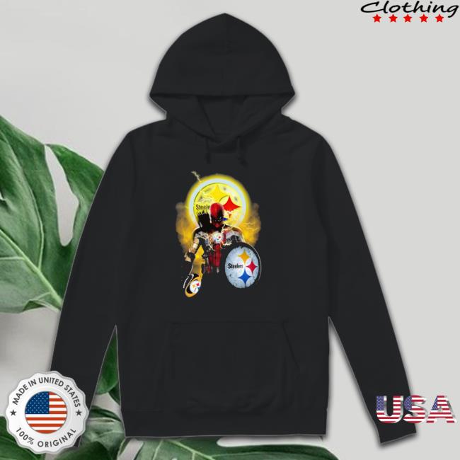 Spiderman Pittsburgh Steelers Football Logo Hoodie Spiderman Pittsburgh Steelers Football Logo Crewneck Sweatshirt
