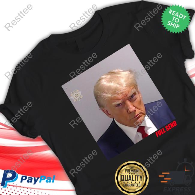 Full Send Merch Trump Mugshot Hoodie
