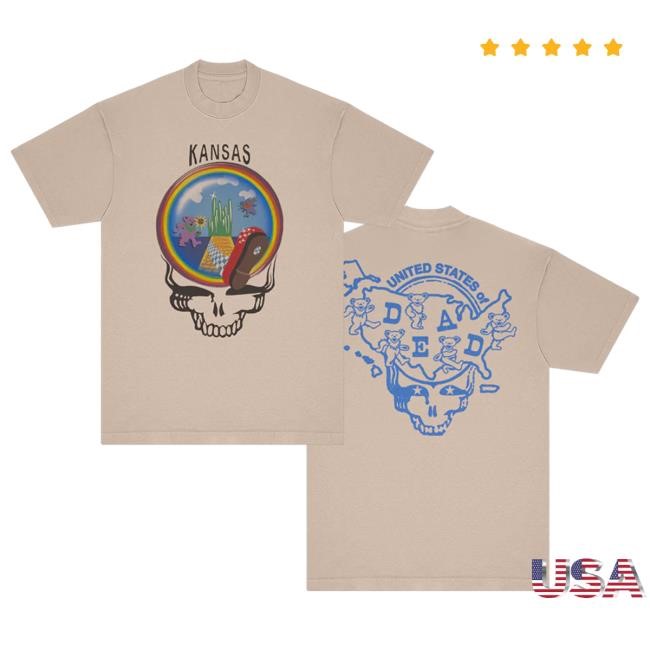 Grateful Dead Kansas United Stated of Dead Shirt | Grateful Dead Merch Store Official