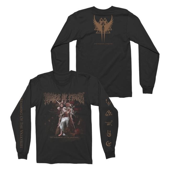 Official Night Shift Merch Store Cradle Of Filth - The Screaming Of The Valkyries LS T Shirt Nightshift Merch Cradle Of Filth - The Screaming Of The Valkyries LS Tee