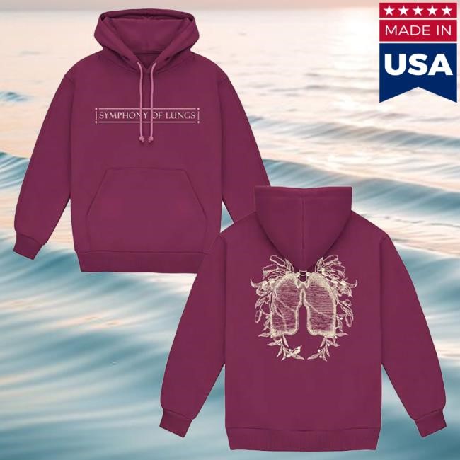 Official Florence And The Machine Maroon Symphony Pullover Hoodie