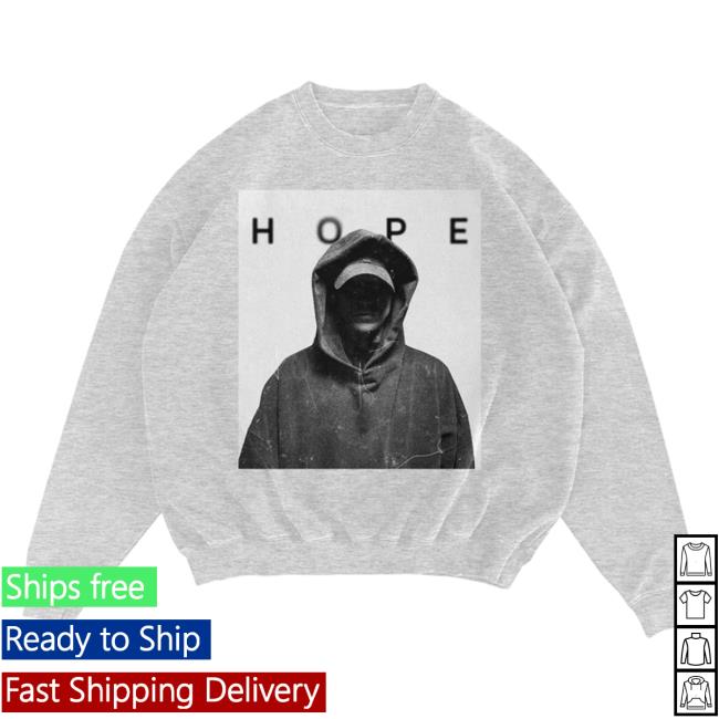 Official Nf Real Music Merch Store Ash Grey "Hope" Long Sleeve Tees Nfrealmusic Shop