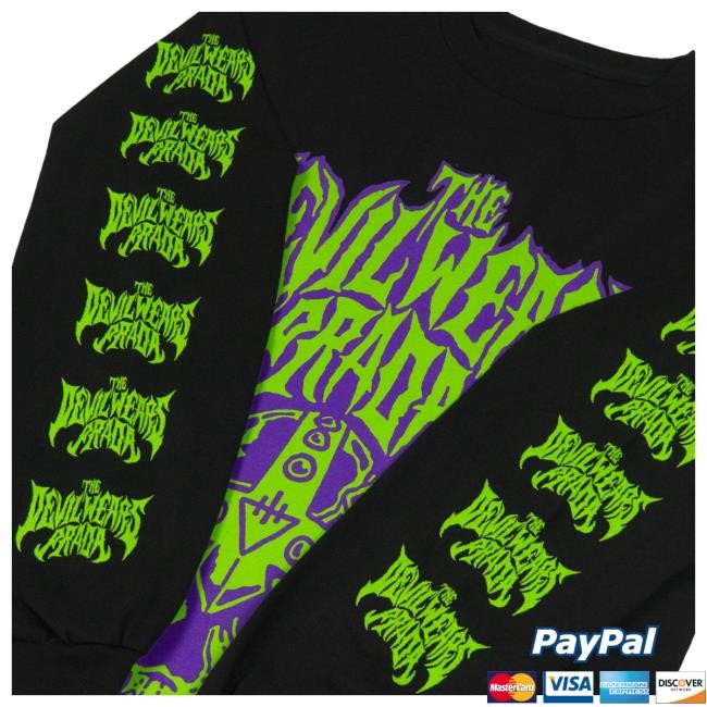 The Devil Wears Prada Merch Battle Skull LS T Shirt
