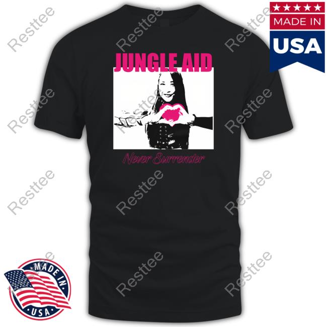 Official Pro Wrestling Tees Store Jungle Aid Never Surrender Shirt Jungle Kyona