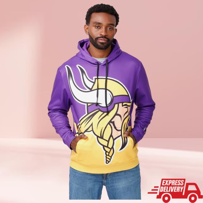 Official Foco Merch Store Shop Foco Minnesota Vikings Bold Logo Hoody Foco Apparel Clothing