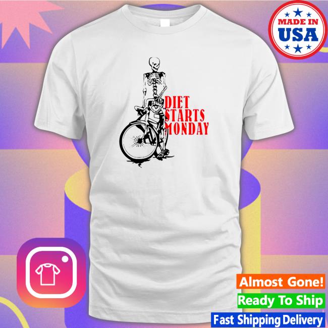 Official Skeleton Diet Starts Monday Hooded Sweatshirt