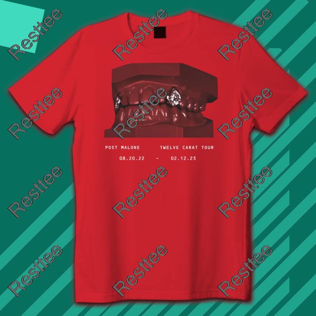 Post Malone Twelve Carat Tour 08.20.22 - 02.12.23 T Shirt
