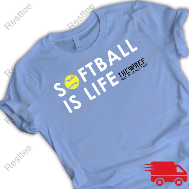 Official Kref Store Softball Is Life The Ref Home Of Sooner Fans Hooded Sweatshirt