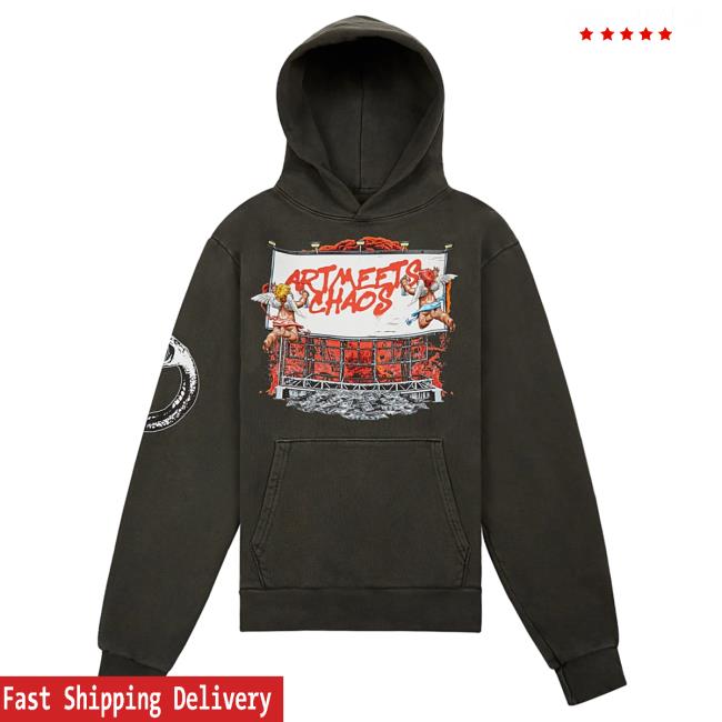 Official Capsule Clothing Store Art Meets Chaos Revenge Chaos Pullover Hoodie | Dark Shadow Capsule Nyc