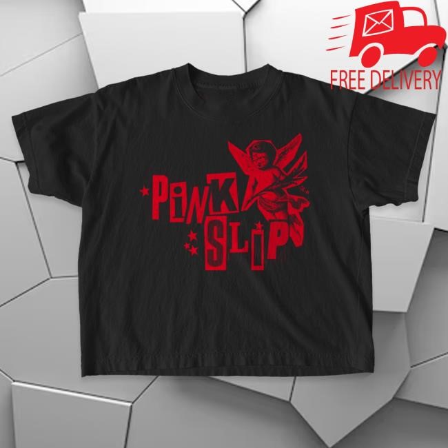 Official Super Yaki & Kerin Cunningham Present: Pink Slip - Wide Tees Red Ink SuperYaki