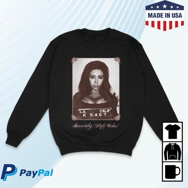 Official Kali Uchis Merch Store Shop Kali Uchis Sincerely, Black Sweater KaliUchis
