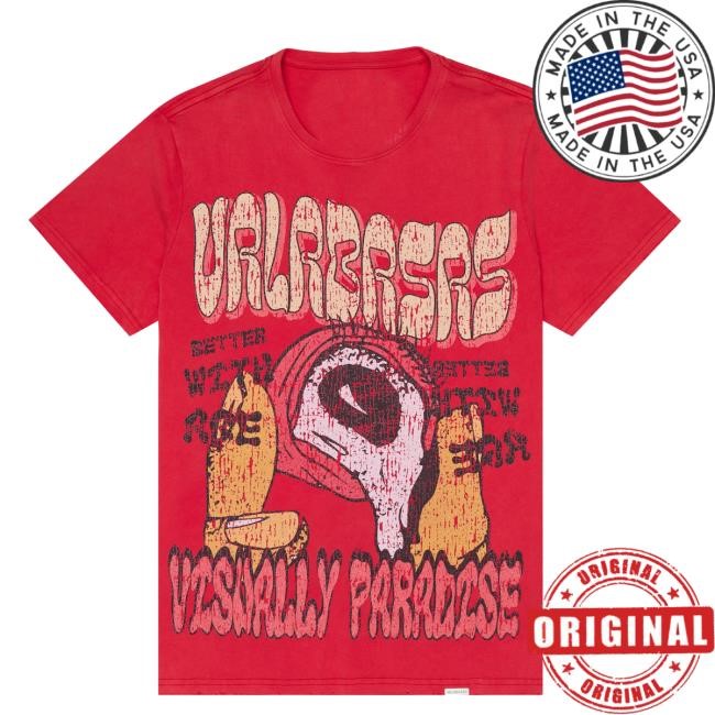 Valabasas Shop Merch"V Paradise" Vintage Red Hot Shirt