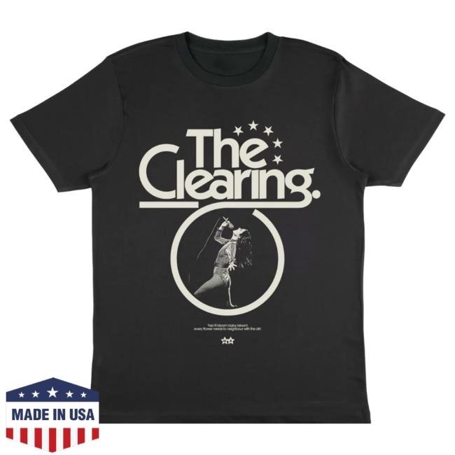 Official Wolf Alice Merch The Clearing Black & White Hot Shirt WolfAlice
