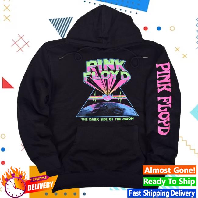 Official Merch Bar Pink Floyd Store Shop Pink Floyd Dark Side Blacklight Black Hoodies PinkFloyd Merchbar