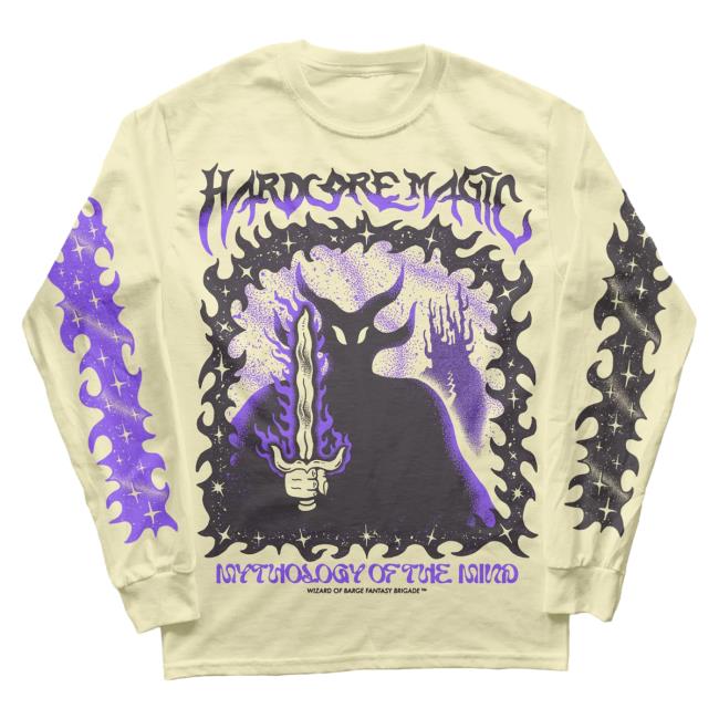 Official Wizard Of Barge Hardcore Magic Mythology Of The Mind Long Sleeve T Shirt Wizardofbarge