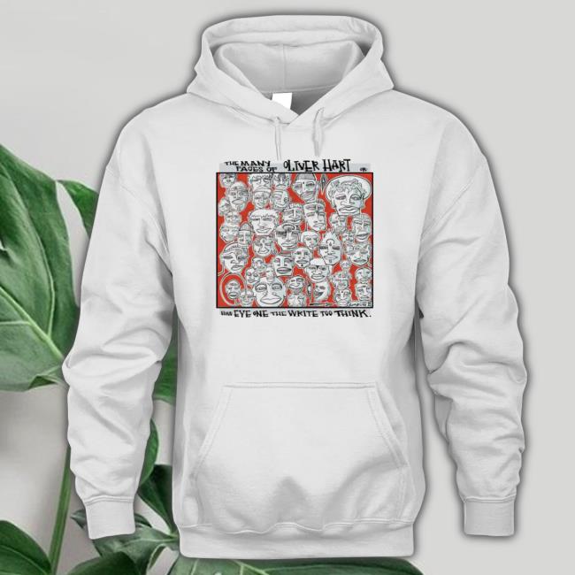 The Many Faces Of Oliver Hart Cover How Eye One The Write Too Think t- shirt