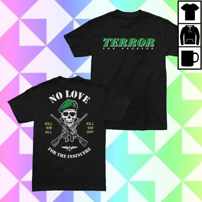 Terror "No Allies" New Tee Cold Cuts Merch