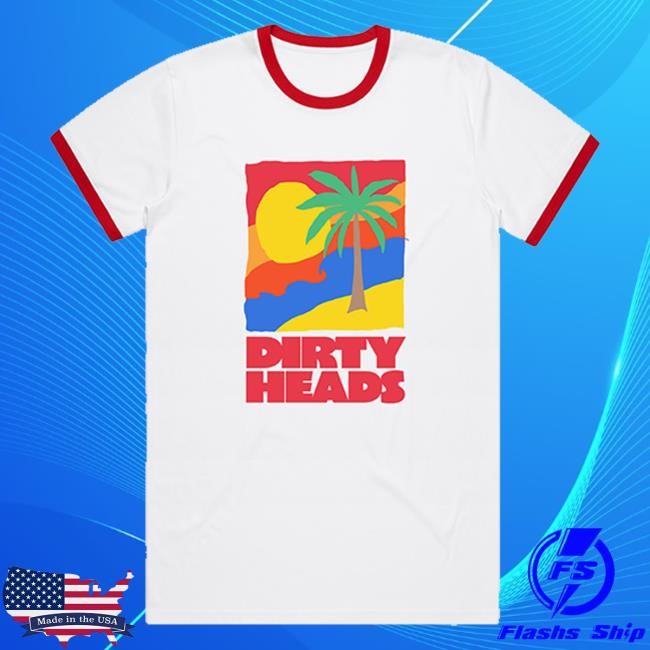 Palm Ringer Short Sleeve Shirt - Dirty Heads Store Merch | Dirtyheads Clothing Apparel