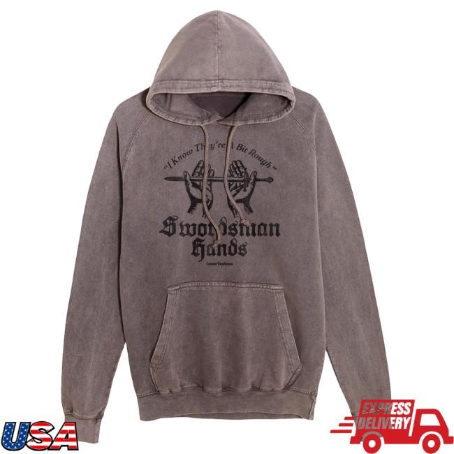 Official Connor Tomlinson Merch Store Connor Tomlinson Swordsman Hands Vintage Popover Hoodie