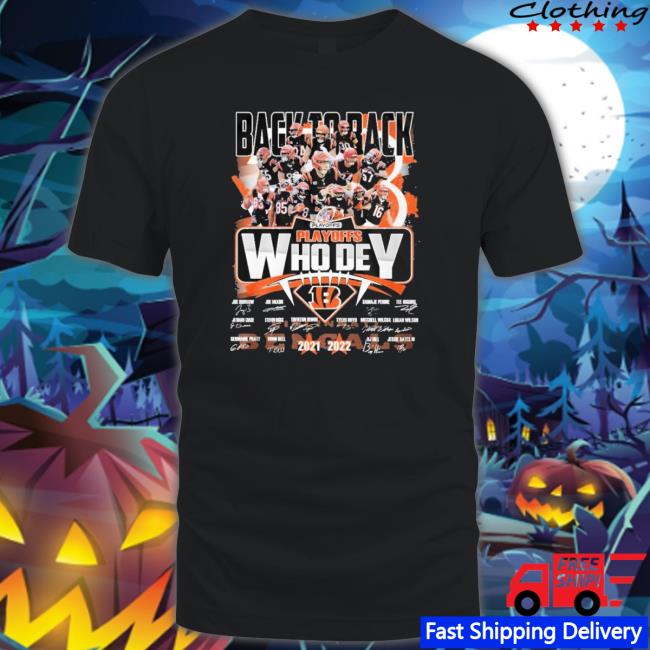 Cincinnati Bengals Back To Back Playoffs Who Dey 2021-2022 Signatures Sweaters