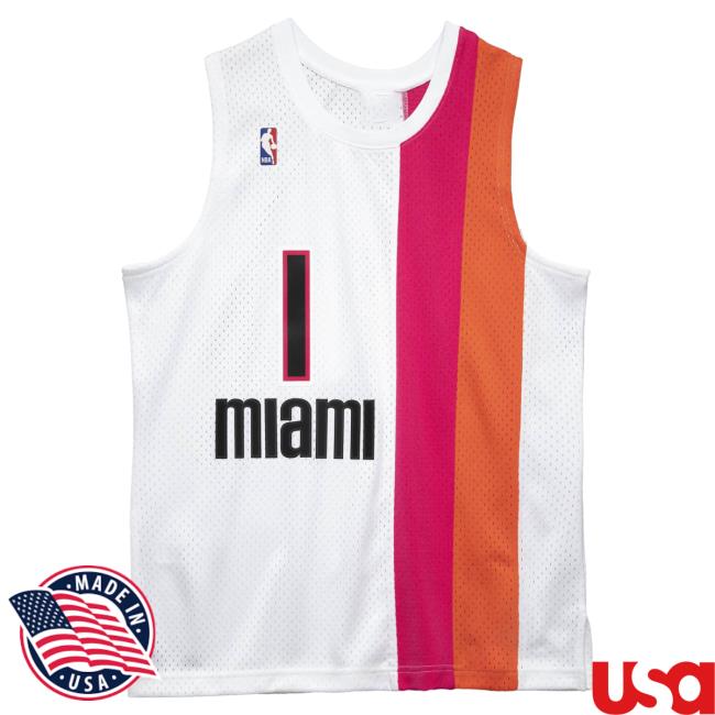 Official Moda3 Mitchell And Ness Heat Chris Bosh '11-12 Swingman Jersey Tank Shirt New