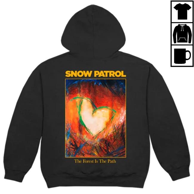 Snow Patrol Black The Forest Is The Path Pullover Pullover Hoodie Snow Patrol Black The Forest Is The Path Pullover Hoodie